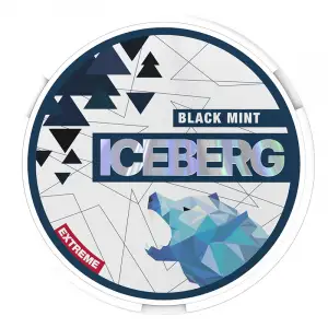 Black Mint Extreme Nicotine Pouches by Ice Berg 50mg/g